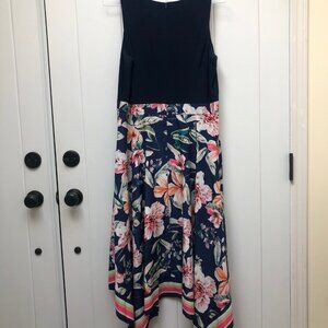Elle Asymmetrical Dress Blue